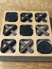 Wooden Naughts And Crosses Wooden game 