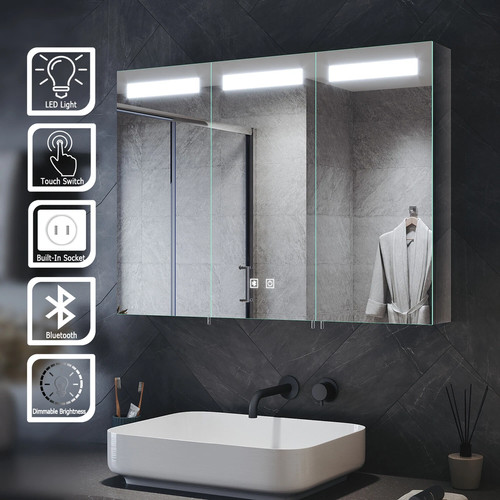 Bathroom led mirror cabinet - led,