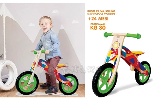 Wooden balance bike without - wooden,