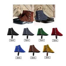 Medieval Pirate Boot Covers Gangster Spats for Fancy Dress Party Birthday