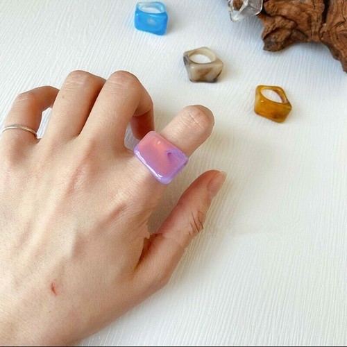 Irregular ring acrylic - ring,