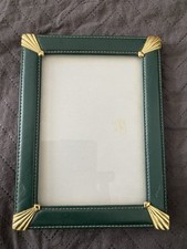 Vintage Leather And Brass Photo Frame