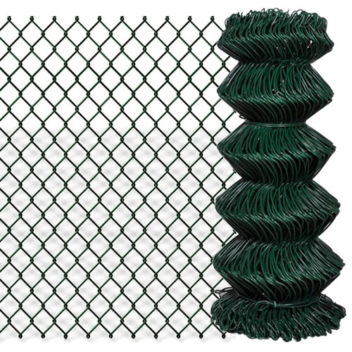 Chain link fence 8x15m green - chain,