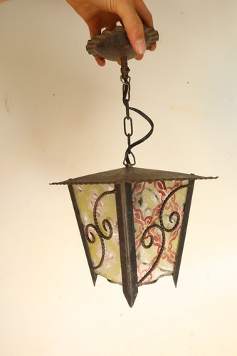 Vintage wrought iron hanging - wrought,