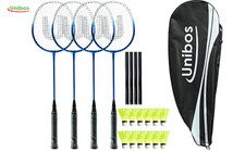 Badminton Set 4 Player Racket Shuttlecock for Outdoor Garden Backyard Games