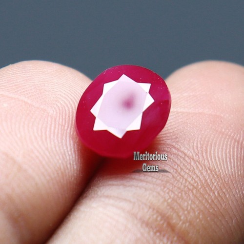 Natural red beryl bixbite - red,