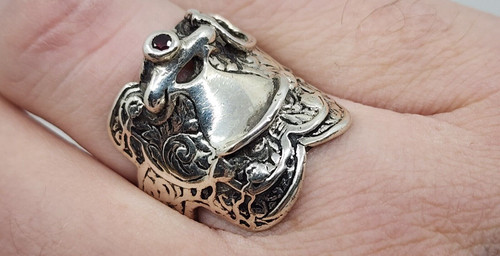 Western cowboy saddle ring - western,
