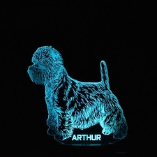 Dog Night Light | Personalised West Highland Terrier Night Lamp | Westie Gift