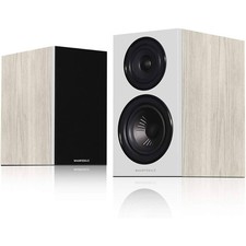 Wharfedale Diamond 12.0 Speakers - Light Oak  Wood Stand Mount Loudspeakers