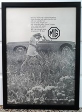 Framed original Classic Car Ad