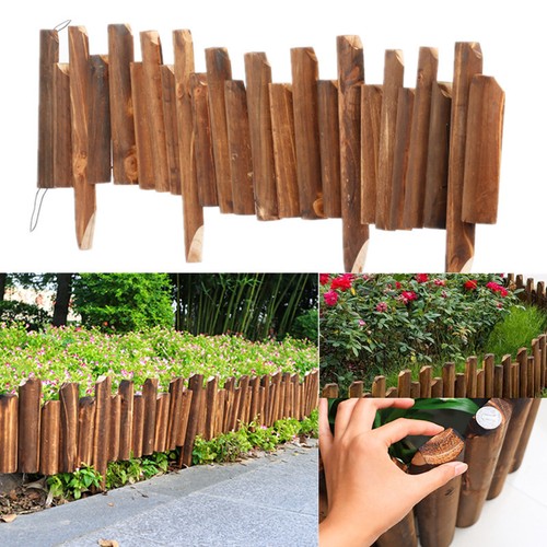 Wooden edge spiked log border - wooden,