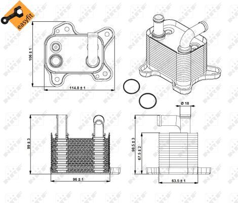 Nrf 31342 oil cooler - nrf,