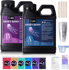 LET'S RESIN Casting Epoxy Resin Kit, 1L Crystal Clear & Bubble Free Epoxy Resin 