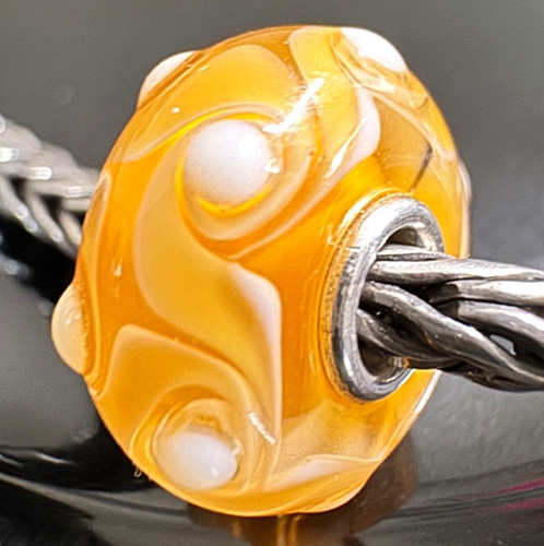 Trollbeads unique glass mango - trollbeads,