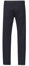 Duke London Mens Bedford Cord Enzyme Washed Jeans in Black (Mario)