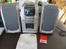 Woolworths CD  Micro System HI FI & 2 Speakers Silver