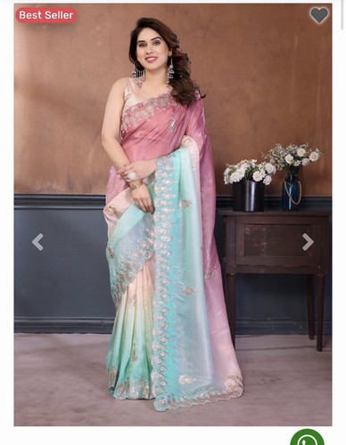 Saree wifh stitched - stitched, blouse