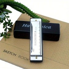 New Silver Swan Harmonica 10 Hole Key of C for Blues Rock Jazz Folk Harmonica UK