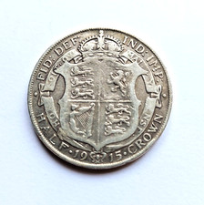 1915 Silver Half Crown  Coin -