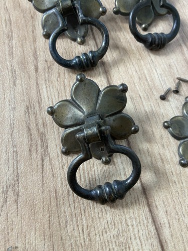 Set antique brass drawer - set, of