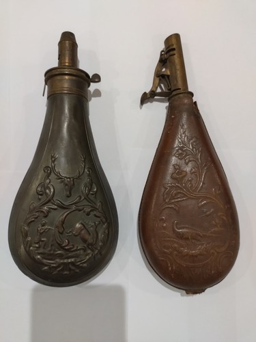 Antique powder flasks one - 2,