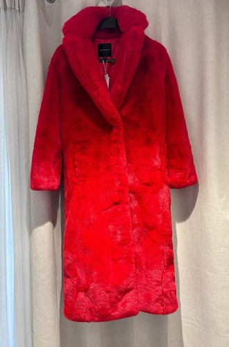 Long faux fur coat - faux,