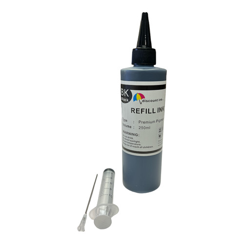 250ml black pigment refill ink - refill,