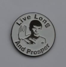 Star Trek Spock Live Long And Prosper Quality Enamel Pin Badge