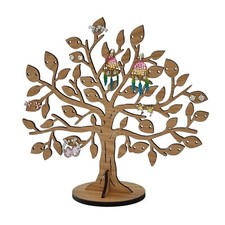 Wooden Tree Earring Holder