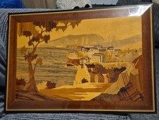 Wood Inlay Marquetry Wall Art