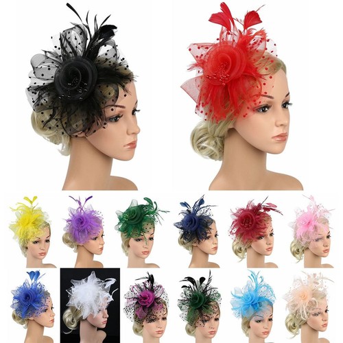 Fascinator hat hair clip - hat, mesh