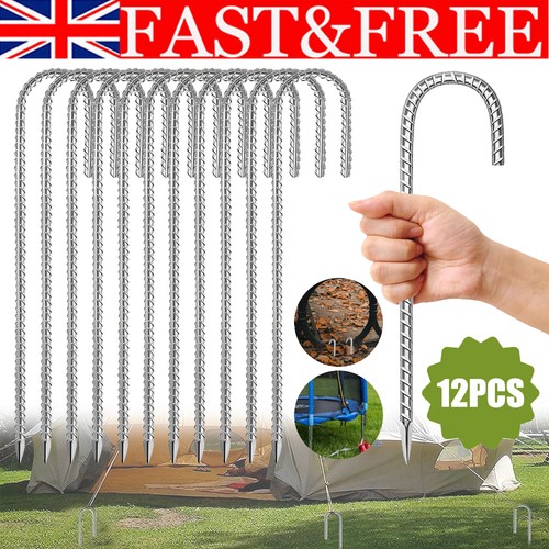 Shaped rebar stakes - rebar, 12"