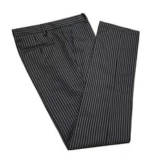 Black Grey Pinstripe Trouser