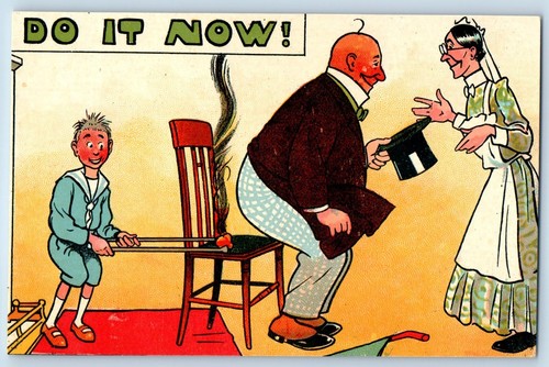Humor postcard now - do,