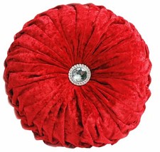 Round Crush Velvet Cushions