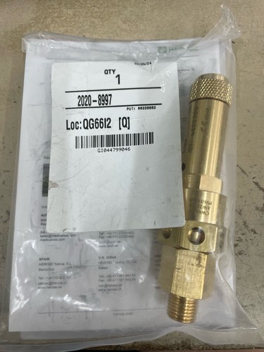 Pressure relief valve - valve, 1/4"