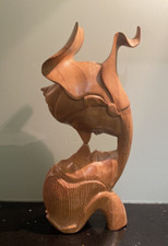 Hand Carved Wooden Kissing