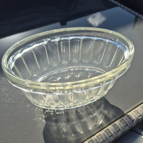 Vintage clear glass jelly - clear,