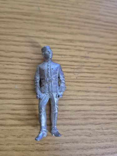 White metal officer in - white,