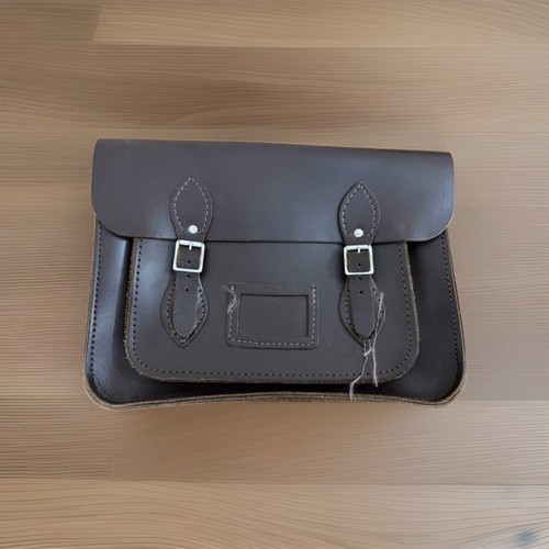 Vintage dark brown leather - brown,