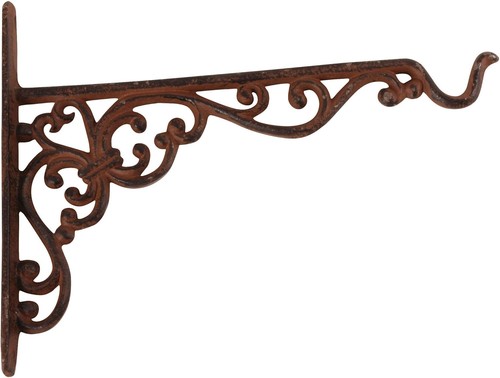 Durable cast iron wall basket - cast,