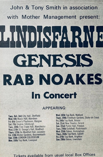 Genesis lindisfarne 1972 - genesis,
