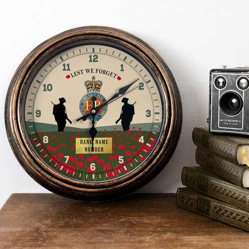 The household cavalry - household, clock