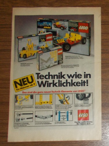 Rare advertising lego technic - advertising,