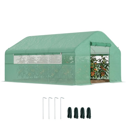 Hoop house with - house,