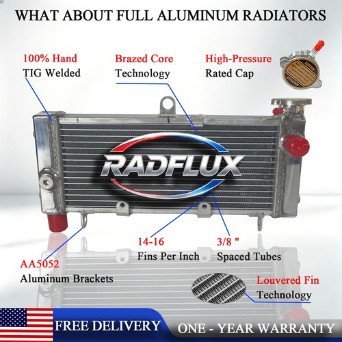 Polished radiator for honda - polished,
