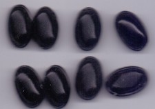 8 Victorian glass buttons -