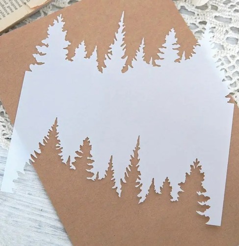 Trees stencil - 🇬🇧,