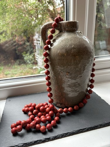Vintage heavy red - red, bead