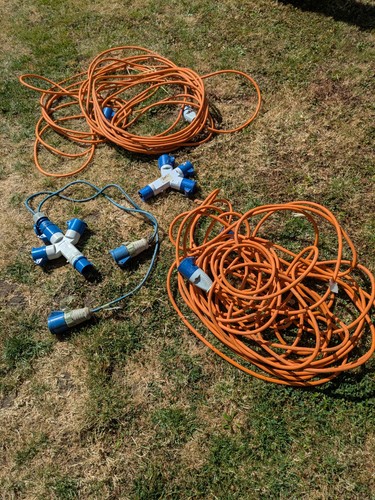 Electric hookup cables bundle - hookup,